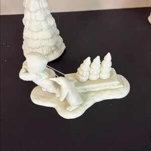 Vintage Snowbabies “Bringing Starry Pines” and Tree Holiday Christmas Figurines
